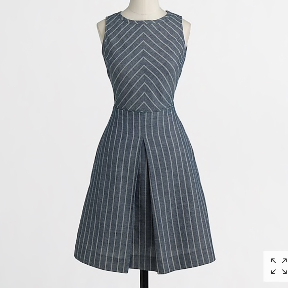 J. Crew Chevron Stripe Dress